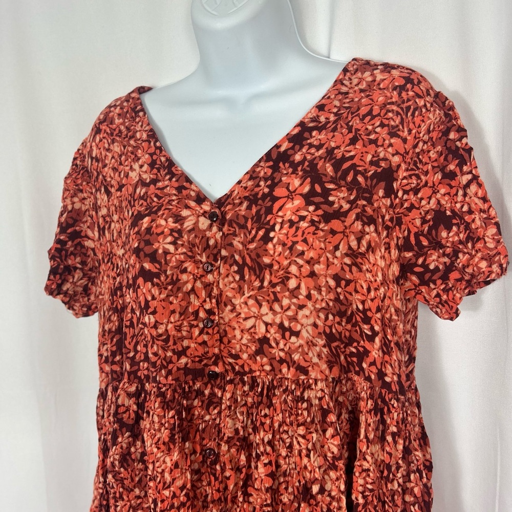 Woman Within short sleeve button front dress 14W - Picture 2 of 10